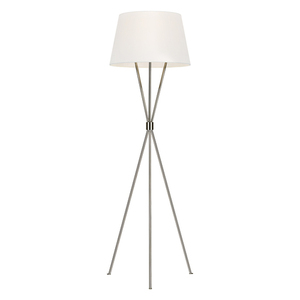 Penny 1 Light Floor Lamp - Polished Nickel Elstead small 0