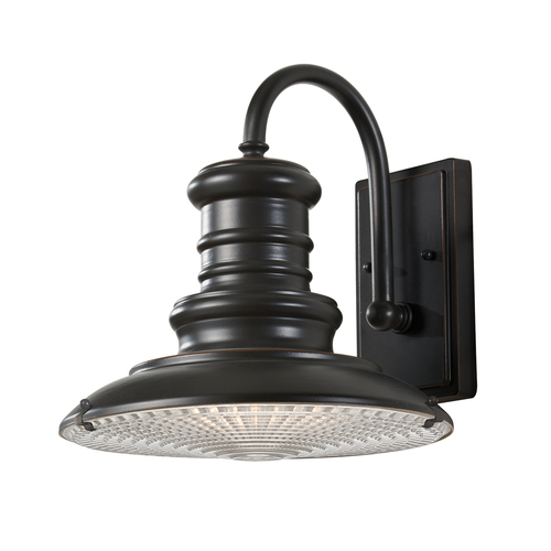 Check Redding Station 1 Light Medium Wall Lantern - Restoration Bronze Elstead