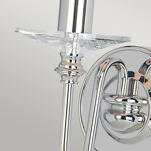 Finsbury Park 1 Light Wall Light - Polished Nickel Elstead small 1