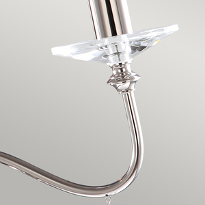 Finsbury Park 3 Light Chandelier - Polished Nickel Elstead small 2