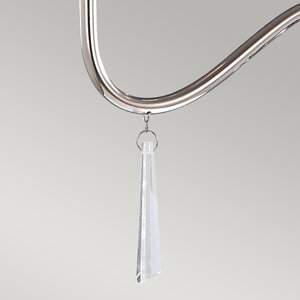 Finsbury Park 3 Light Chandelier - Polished Nickel Elstead small 4