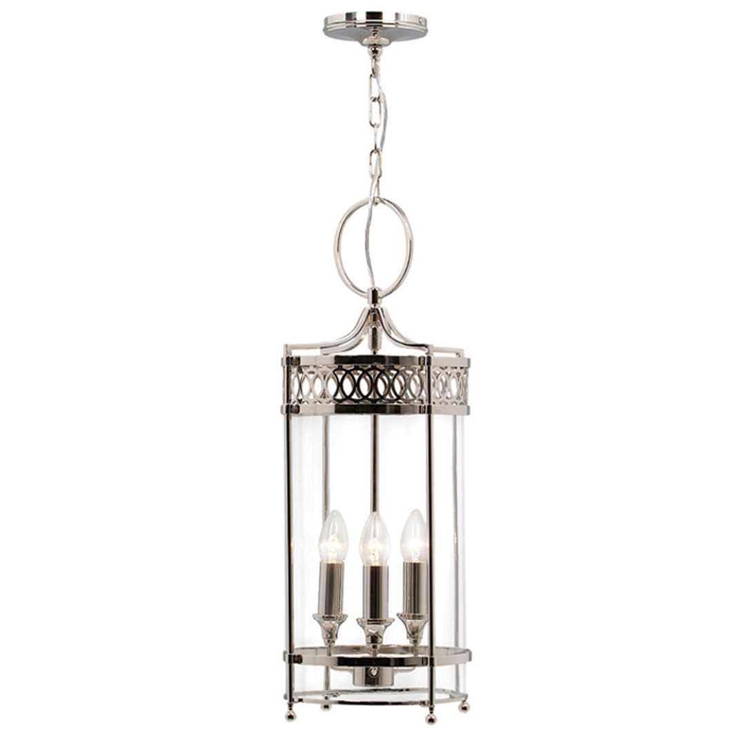 Guildhall Pendant - Polished Nickel Elstead