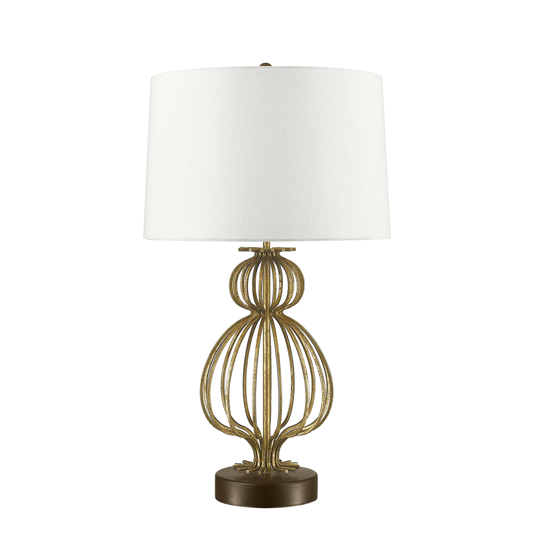 Lafitte 1 Light Table Lamp - Distressed Gold Elstead