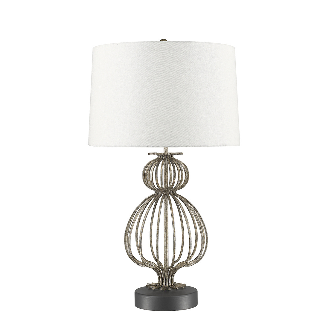 Lafitte 1 Licht Tischlampe - Distressed Silver Elstead