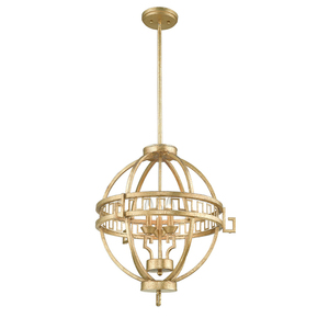 Lemuria 3 Light Globe Pendant Elstead small 0
