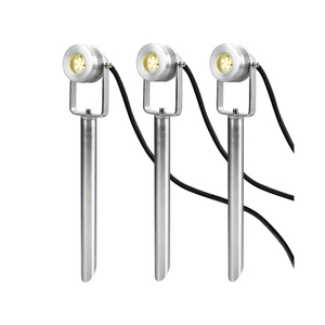 Spennymoor Starter kit including 3 x 12V Spotlights, 3 x Spikes, 6m cable & 12V Transformer Elstead small 0