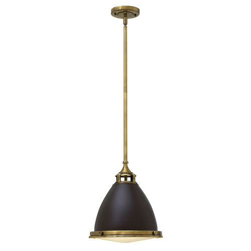 Check Amelia 1 Light Medium Pendant Lamp - Buckeye Bronze/Restoration Bronze Elstead.