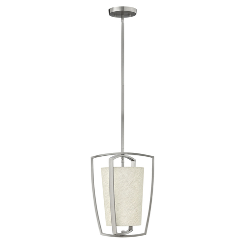 Check Blakely 1 Light Pendant - Brushed Nickel Elstead