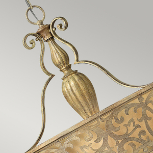 Carabel 3 Light Pendant Chandelier Elstead small 2