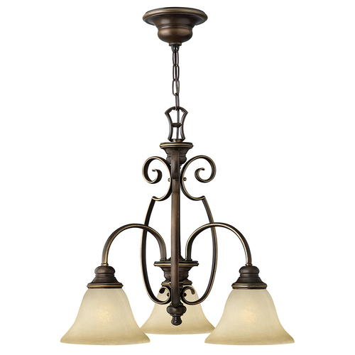 Check Cello 3 Light Chandelier Elstead