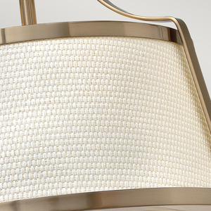 Charlotte 3 Light Semi-Flush - Brushed Caramel  Elstead small 4