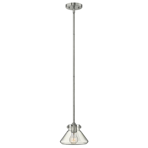 Check Congress 1 Pendant Lamp in clear glass - chrome Elstead