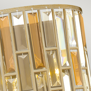 Gemma 2 Light Wall Light - Silver Leaf Elstead small 1