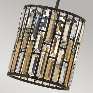 Gemma 1 Light Mini Pendant Lamp - Vintage Bronze Elstead small 2
