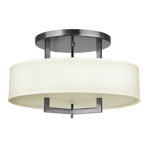 Check Hampton 3 Light Semi-Flush Elstead