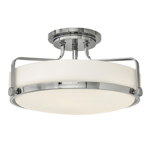 Harper Medium Semi Flush - Polished Chrome Elstead small 0