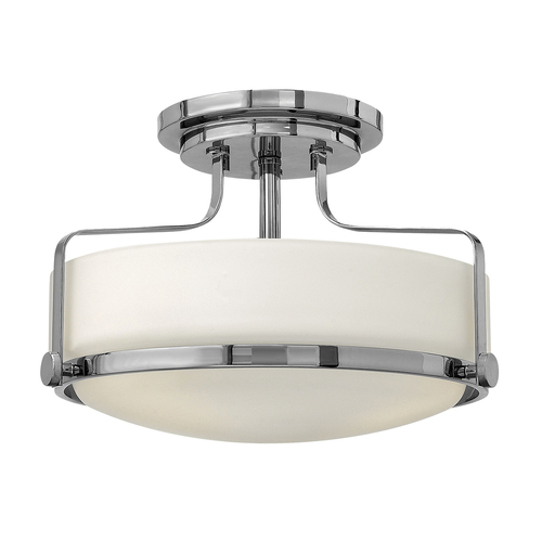 Check Harper Small Semi-Flush - Polished Chrome Elstead
