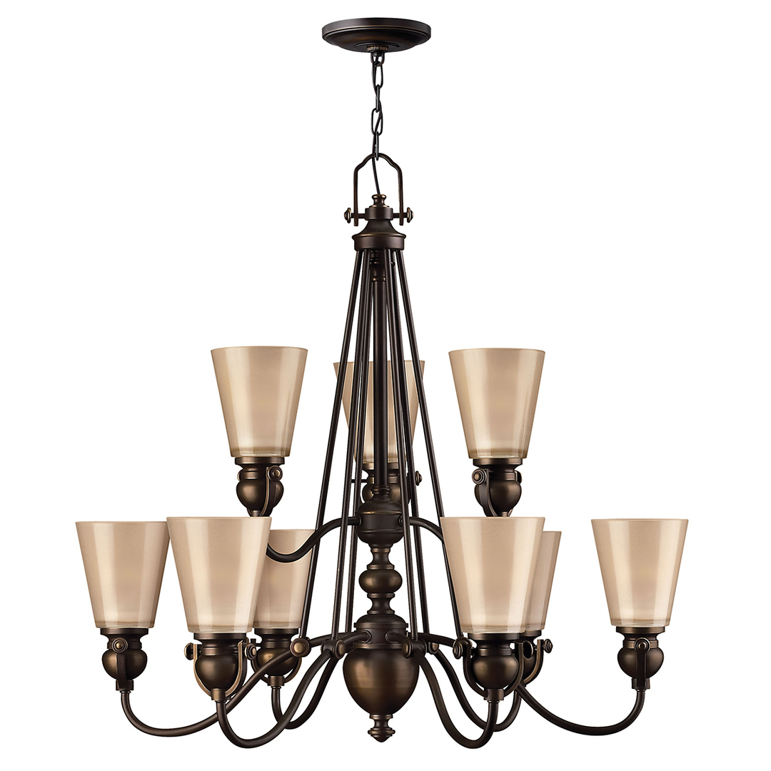 Mayflower 9 Light Chandelier Elstead