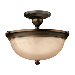 Mayflower 3 Light Semi-Flush Elstead small 0