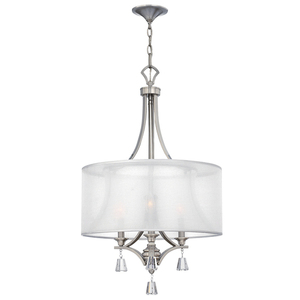 Mime 3 Light Pendant Chandelier Elstead small 0