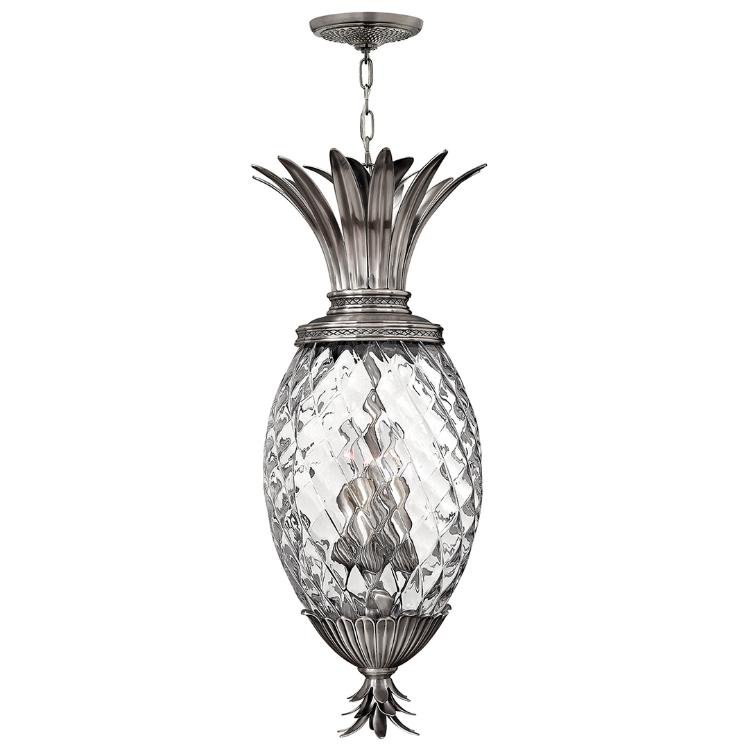 Plantation 4 Light Pentant - Nickel poliert antik Elstead