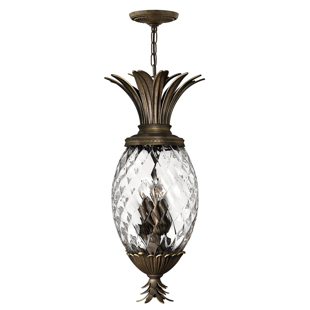 Plantation 4 Light Pendelleuchte - Pearl Brown Elstead