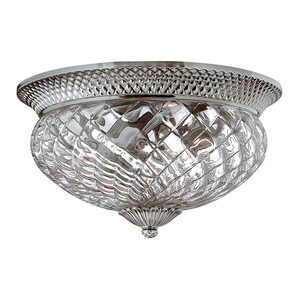 Plantation 3 Light Large Flush - Polished Antique Nickel  Elstead small 0