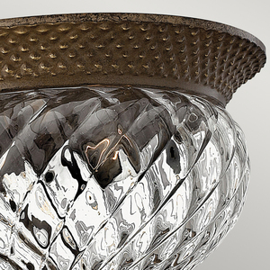 Plantation 2 Light Small Flush - Pearl Bronze Elstead small 1