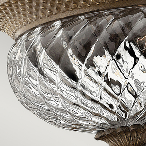 Plantation 2 Light Small Flush - Pearl Bronze Elstead small 3
