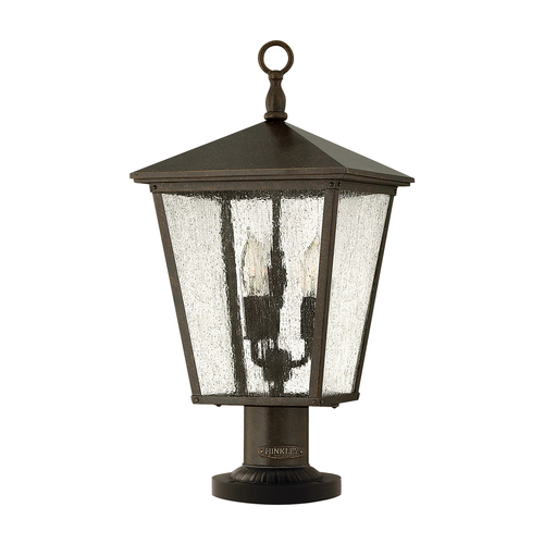 Check Trellis 3 Light Pedestal Elstead