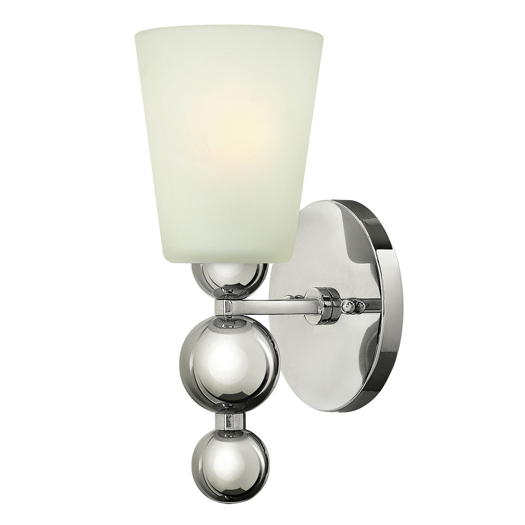 Zelda 1 Light Wall Light - Polished Nickel Elstead