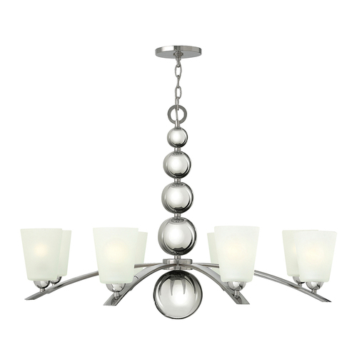 Check Zelda 8 Light Chandelier - Polished Nickel Elstead