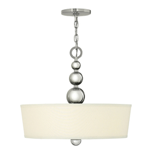 Zelda 3 Light Pendant - Polished Nickel Elstead small 0