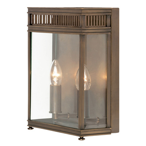 Holborn 2 Light Half Lantern Medium - Dark Bronze Elstead small 0