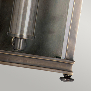 Holborn 1 Light Half Lantern Small - Dark Bronze Elstead small 2