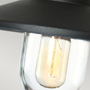 Klampenborg 1 Light Wall Lantern - Black Elstead small 3