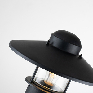 Klampenborg 1 Light Bollard - Black Elstead small 2