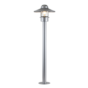 Klampenborg 1 Light Bollard - Silver Elstead small 0