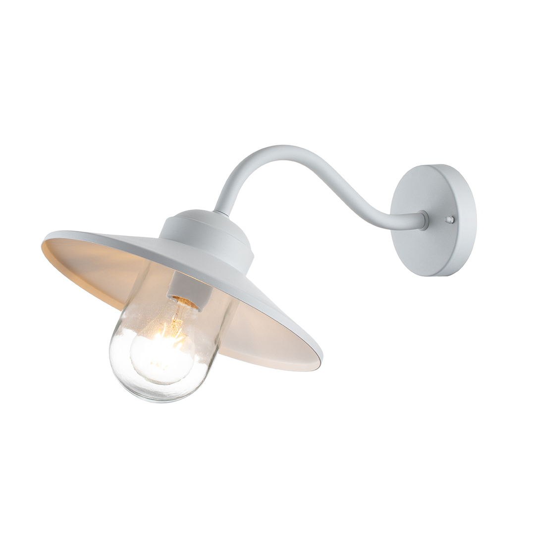 Klampenborg 1 Light Wall Lantern - White Elstead