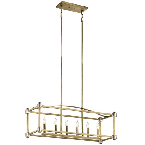 Check Cayden 6 Light Linear Chandelier  Elstead