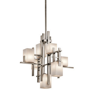 City Lights 7 Light Chandelier Elstead small 0