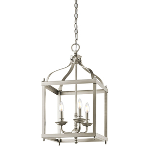 Larkin 3 Light Medium Pendant - Brushed Nickel Elstead small 0