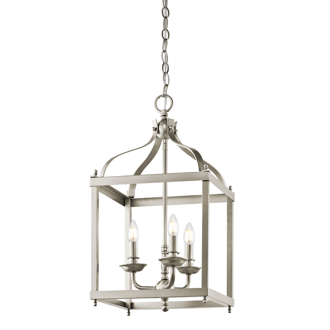 Larkin 3 Light Medium Pendant - Brushed Nickel Elstead
