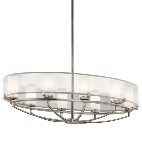 Check Saldana 8 Light Oval Chandelier Elstead