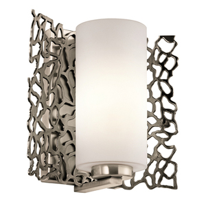Silver Coral 1 Light Wall Light Elstead small 0