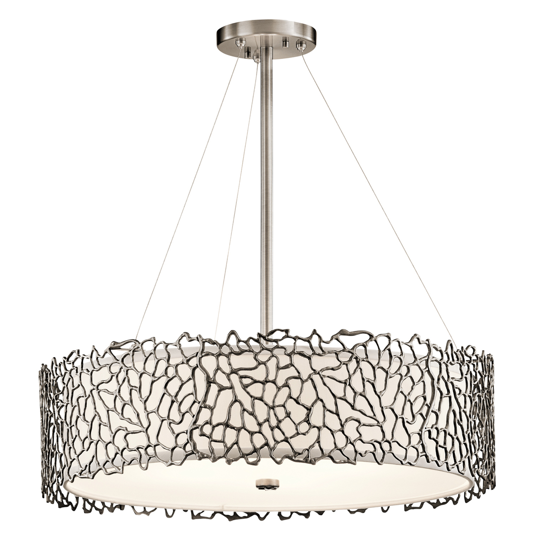 Silver Coral 4 Pendant Lamp Elstead