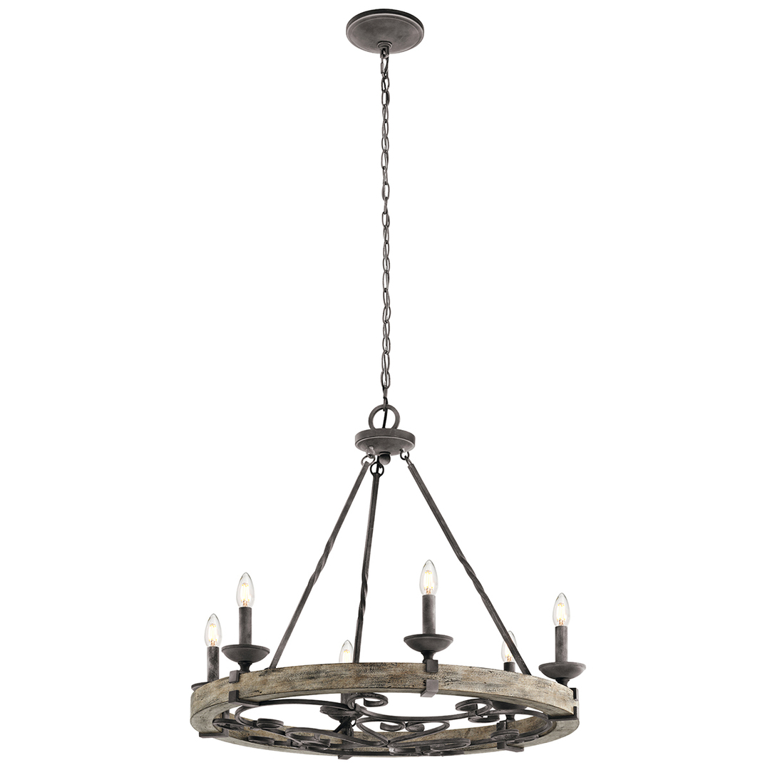Taulbee 6 Light Chandelier Elstead