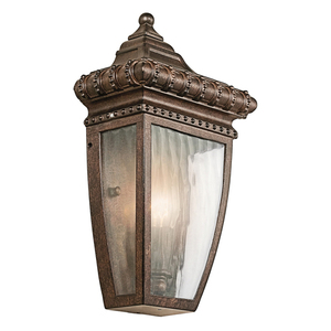 Venetian Rain 1 Light Half Wall Lantern Elstead small 0