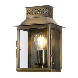 Lambeth Palace 1 Light Wall Lantern - Brass Elstead small 0