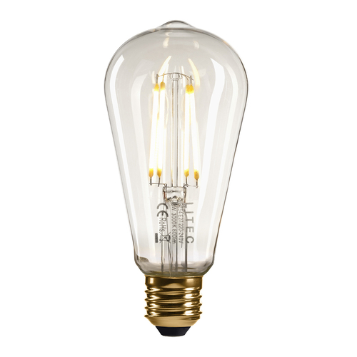 Check LED Lamps Clear Edison LED E27 Lamp Elstead